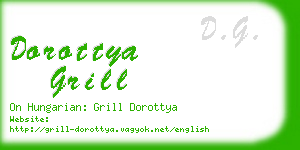 dorottya grill business card